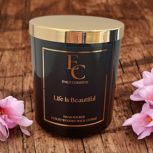 Life Is Beautiful Candle