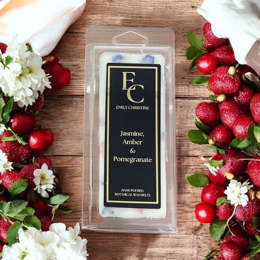 Jasmine, Amber & Pomegranate Botanical Wax Melts