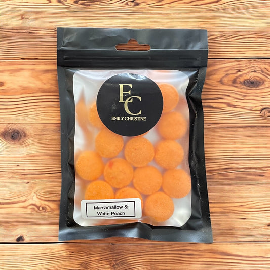 Marshmallow & White Peach Mini Bath Bombs