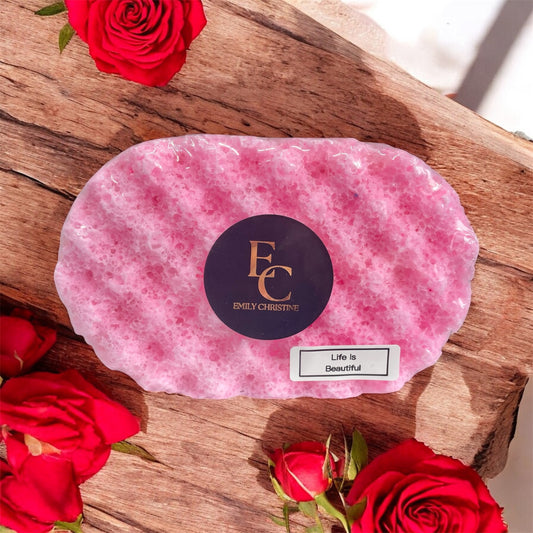 Life Is Beautiful Exfoliating Soap Sponge