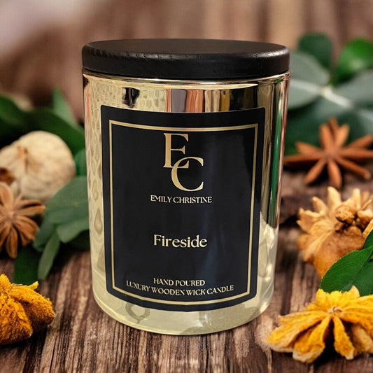 Fireside Luxury Wooden Wick Candle “LIMITED EDITION”
